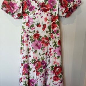 Floral Puff Sleeve Dress